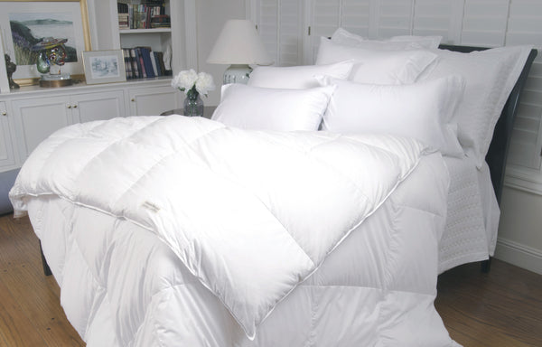 Warm Things German Batiste Baffled Box Light Weight Hungarian Goose Down Comforter Level 2 White/Oversized King