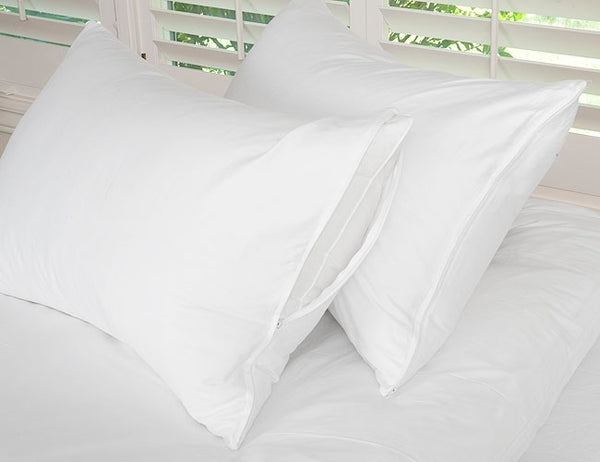 Cotton Queen Size Pillowcase Set Of 4 – Cooling, Breathable, Zipper Enclosure, 20x30 Inches, White - View #7