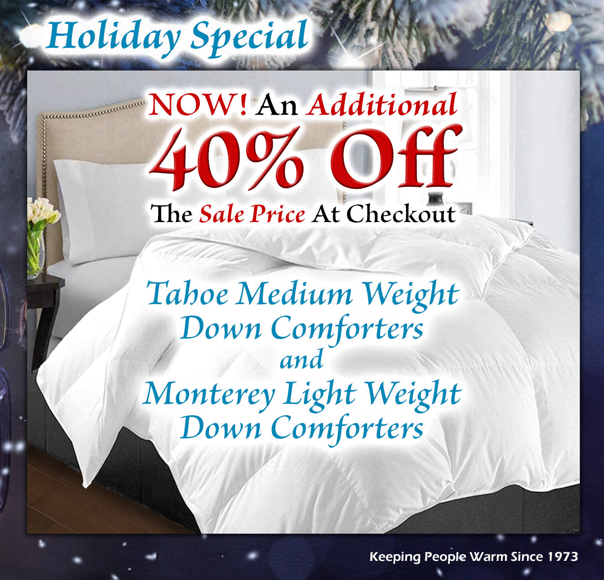 Additional 40% Discount Taken at Checkout