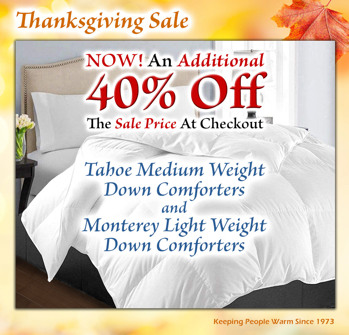 Additional 40% Discount Taken at Checkout