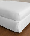 Warm Things Home 300 Thread Count Cotton Sateen Fitted Bottom Sheet White