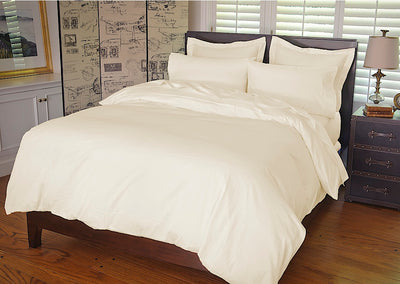 Warm Things Home 300 Thread Count Cotton Sateen Sheet Set Ivory