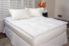 Down Alternative Baffled Box Fiber Bed White