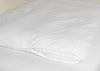 Cotton Zippered Feather Bed Cover WHITE