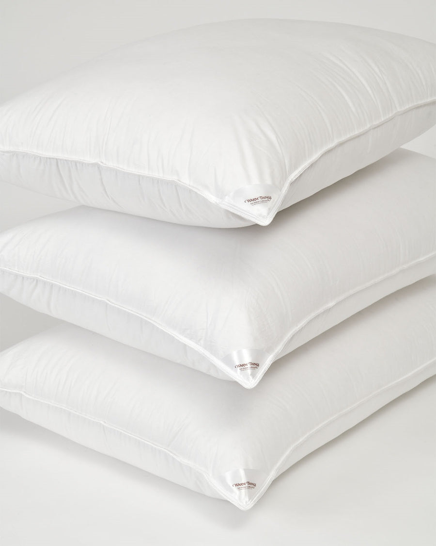 German Batiste Soft White Hungarian Goose Down Pillow (Level 2)
