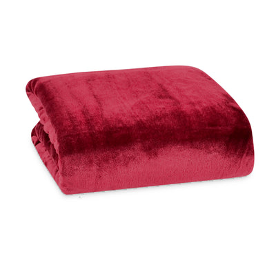 Perfect Touch Berkshire Throw Cranberry 50"x70"