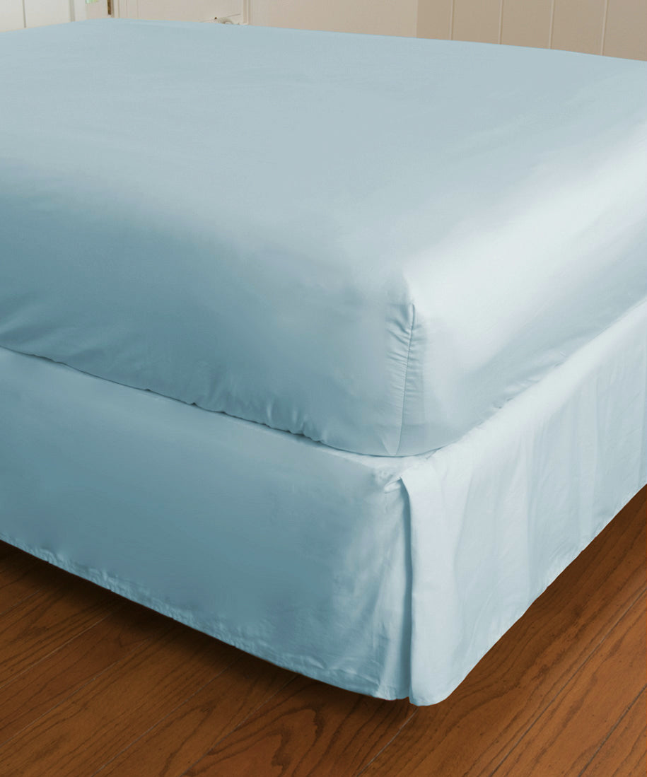 Warm Things Home 300 Thread Count Cotton Sateen Fitted Bottom Sheet Hyacinth / Twin