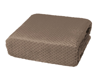 Honeycomb Shimmersoft Berkshire Blanket Mocha Latte Full/Queen